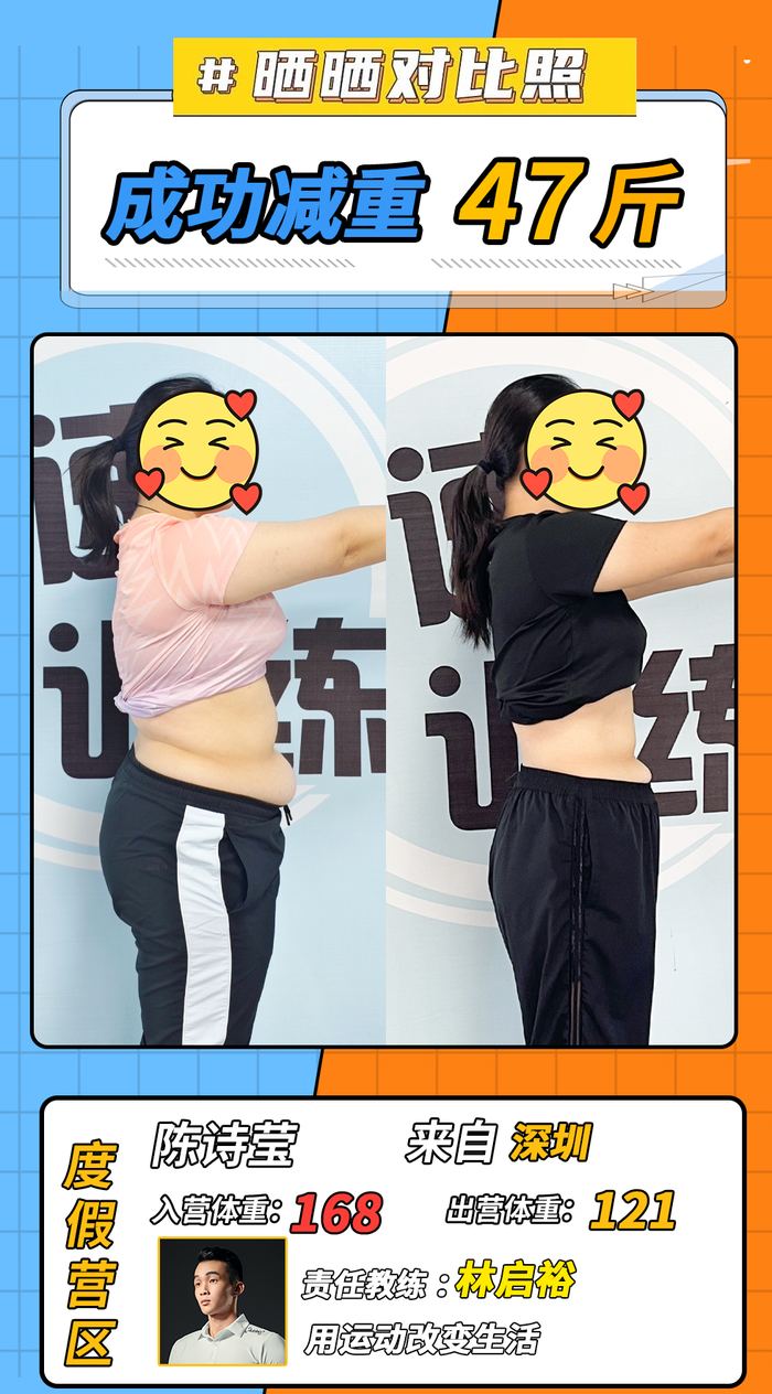 130-180斤学员对比照 3