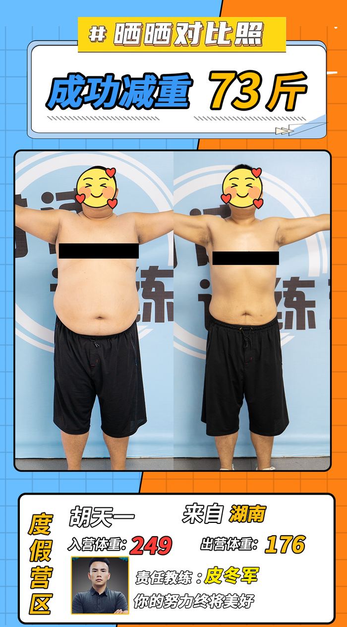 130-180斤学员对比照 6
