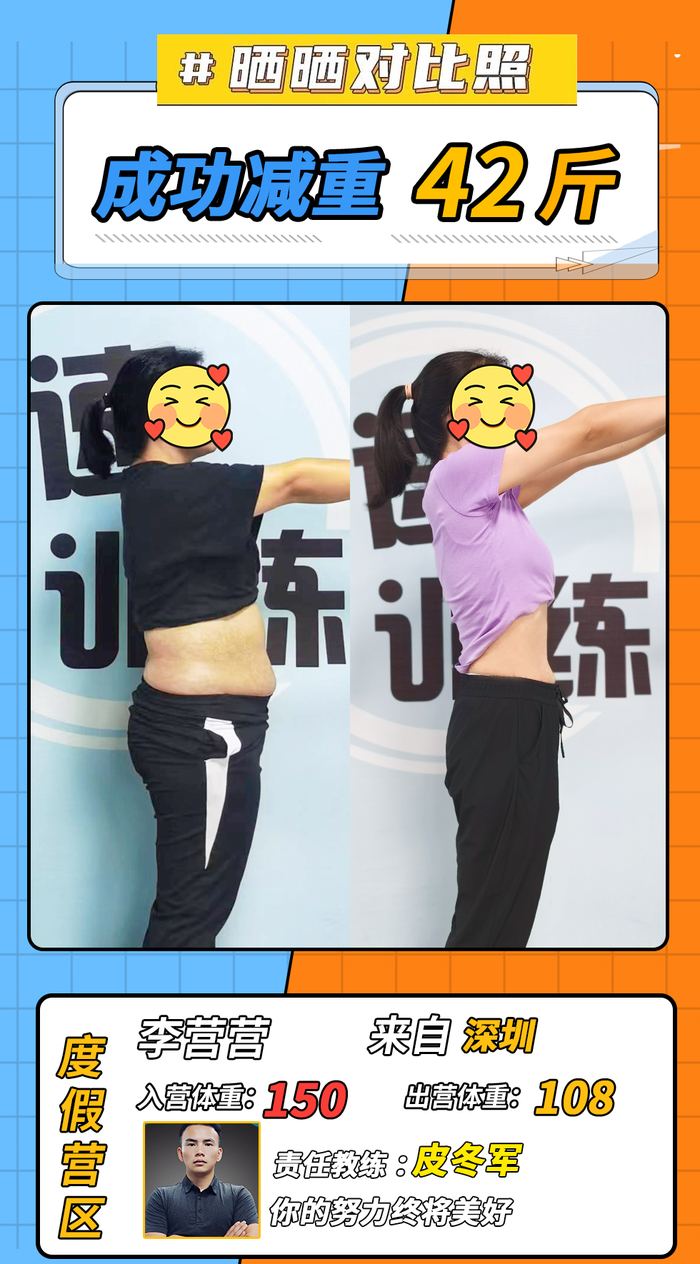 130-180斤学员对比照 8