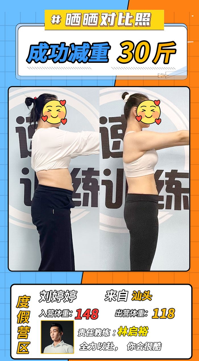 130-180斤学员对比照 12