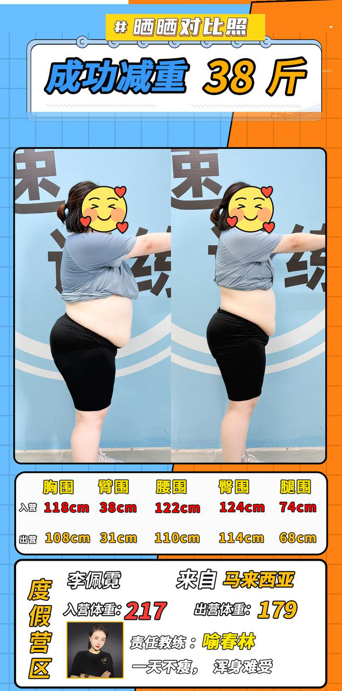 200-300斤学员对比照 8