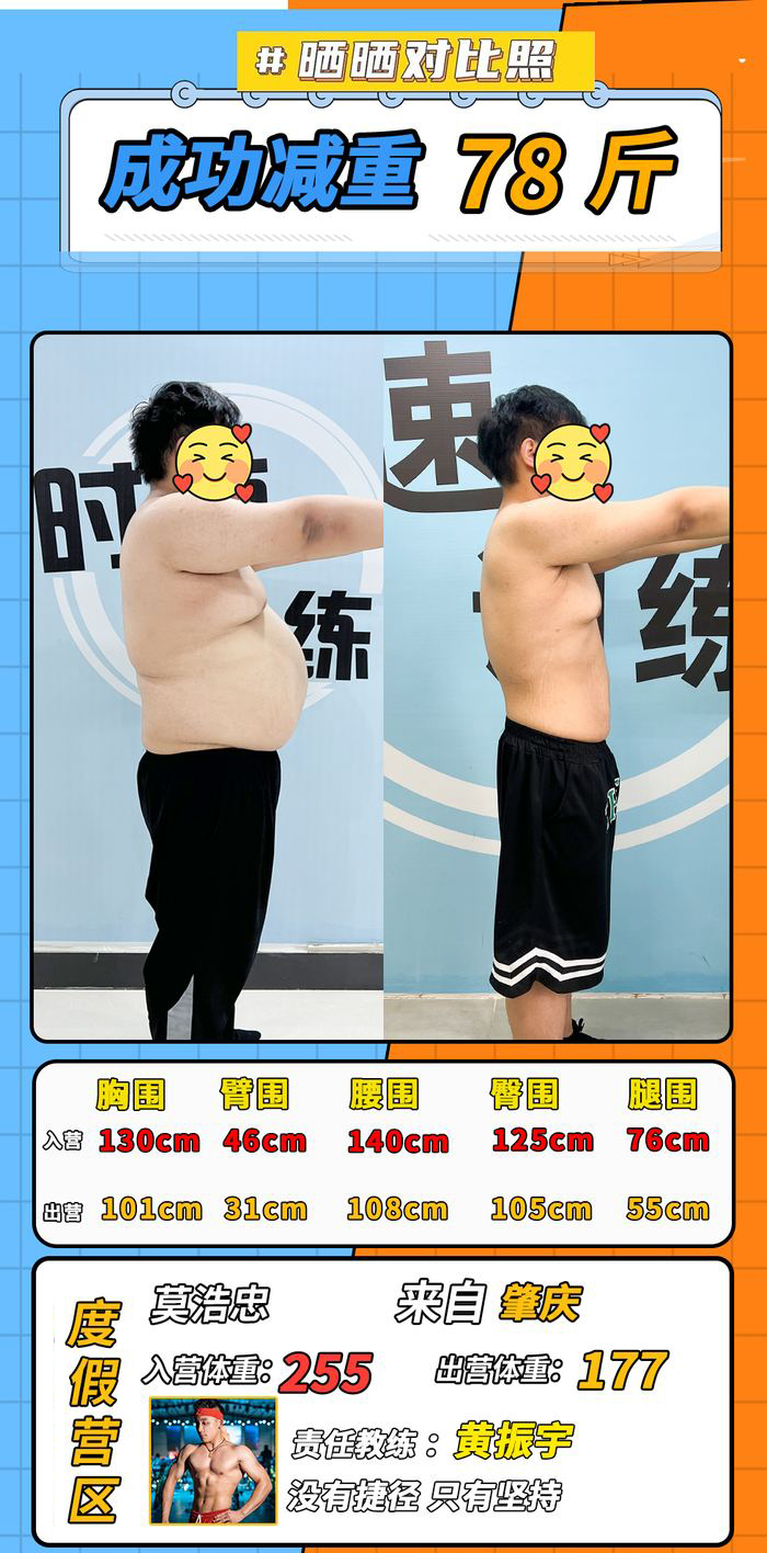200-300斤学员对比照 13